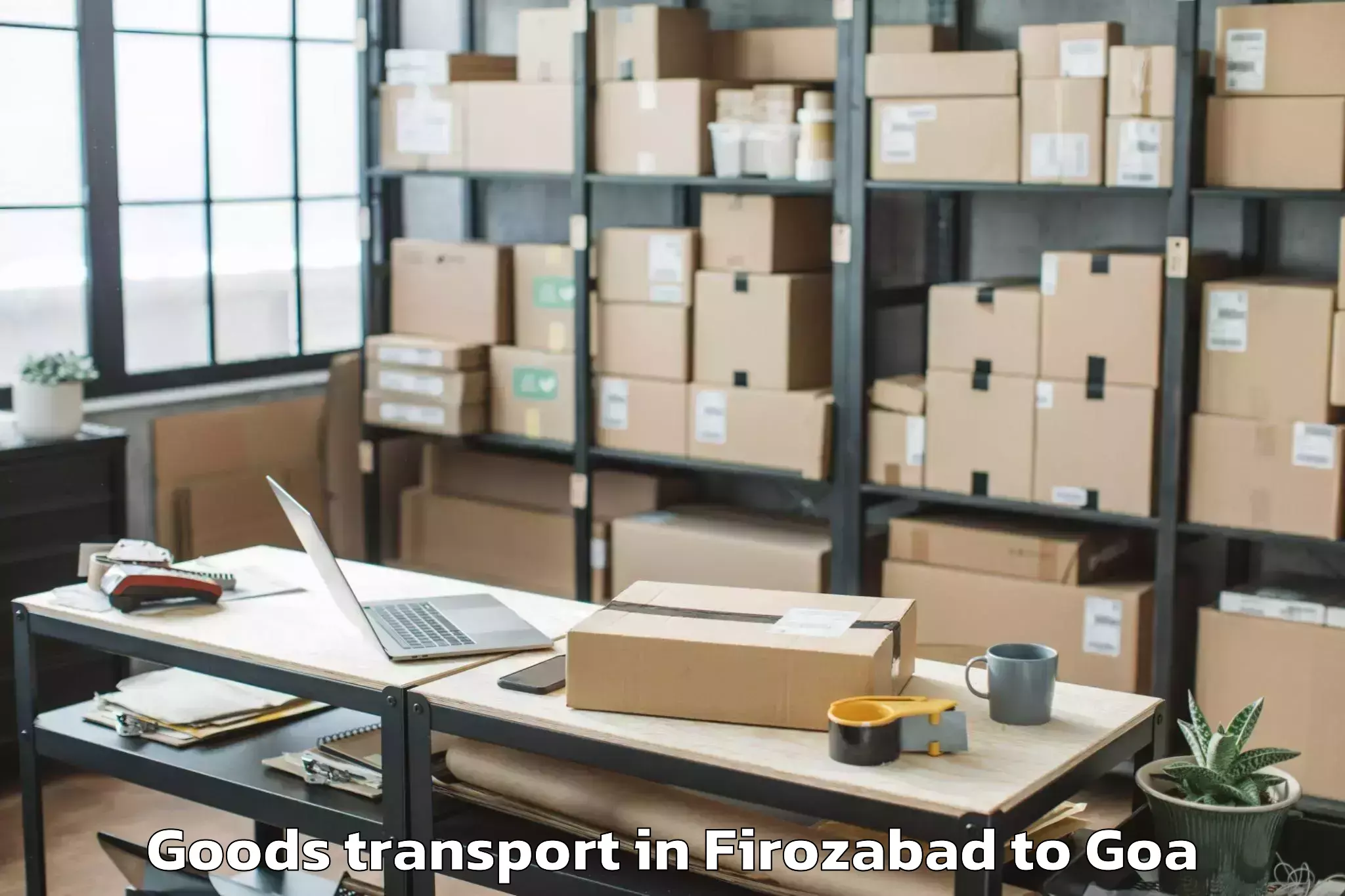 Hassle-Free Firozabad to Mapusa Goods Transport